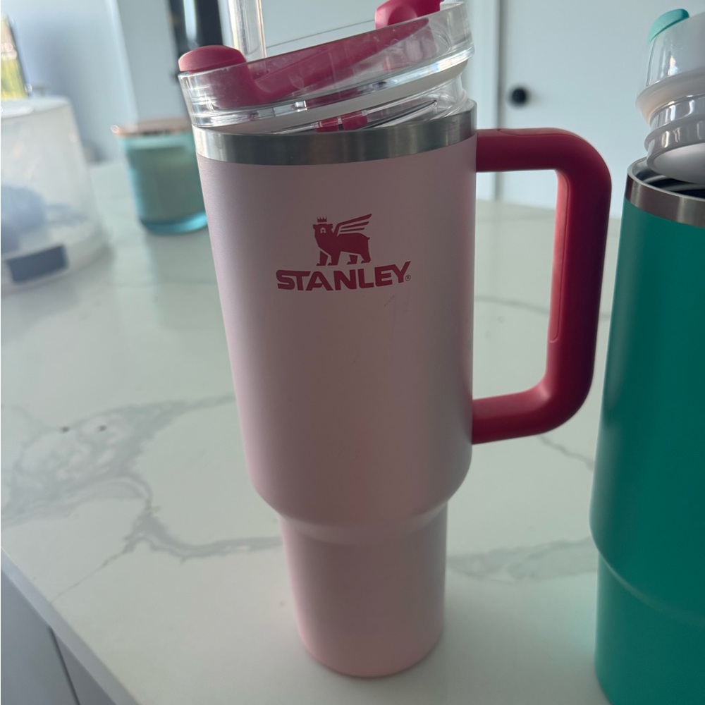 Stanley Blush Pink Travel Mug with Handle